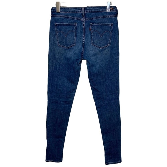 LEVI'S Jegging Stretchy Med Wash Blue Low Rise Skinny Jeans Pants Size 28 X 30 - Picture 2 of 12